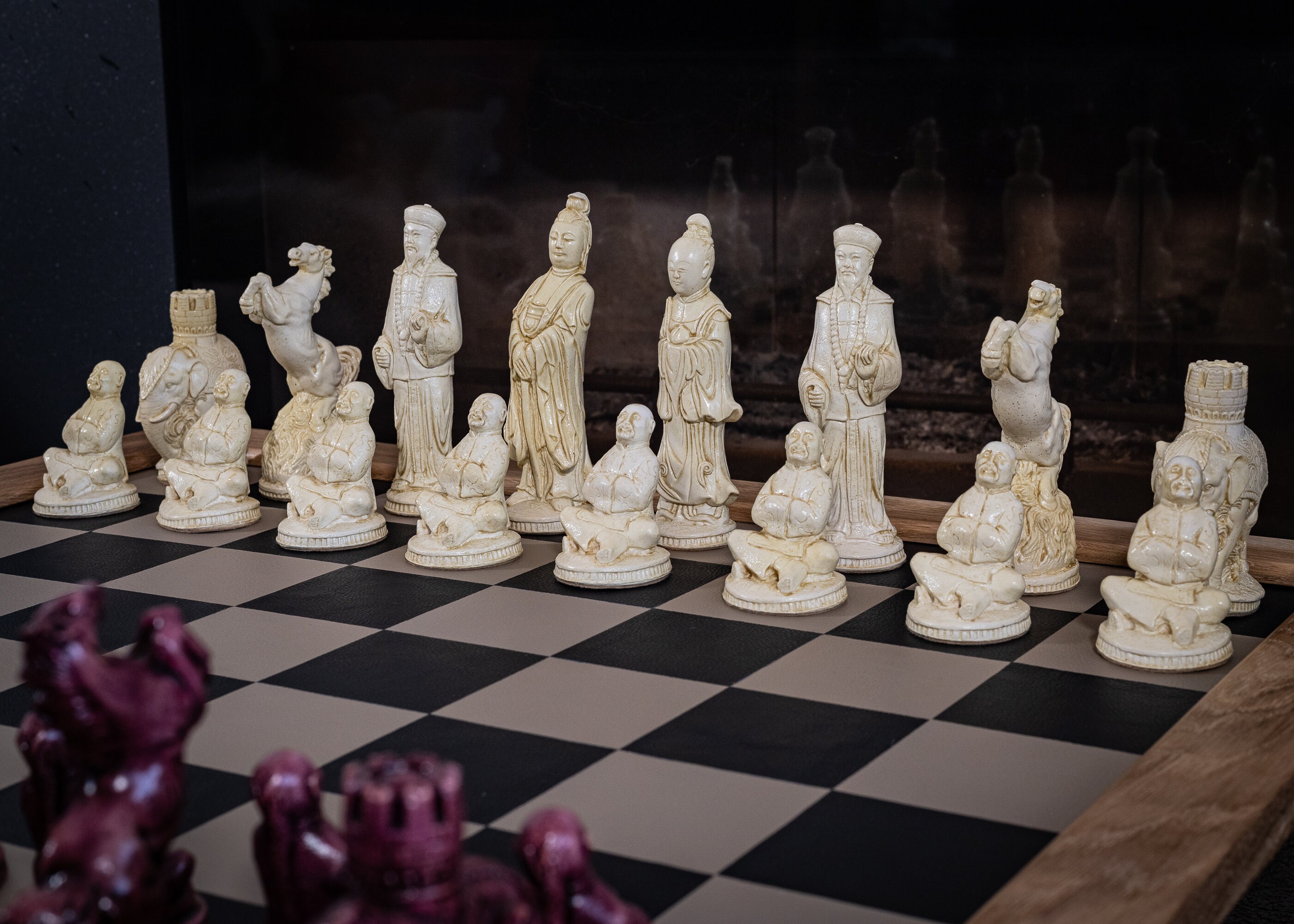 Made to Order Chess Set Eastern Design in a Stone and Aged | Etsy