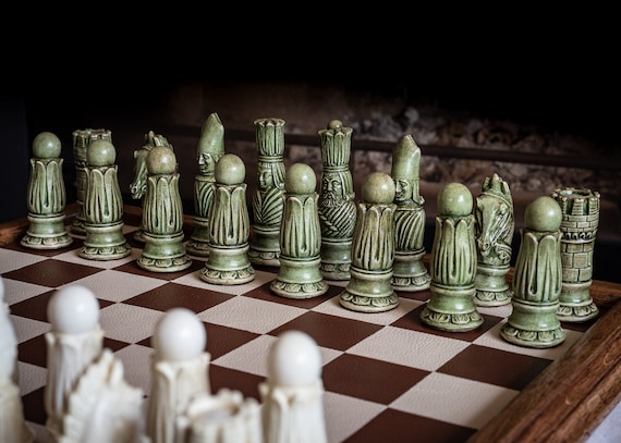 Berkeley Chess Ornate Staunton made from Stone