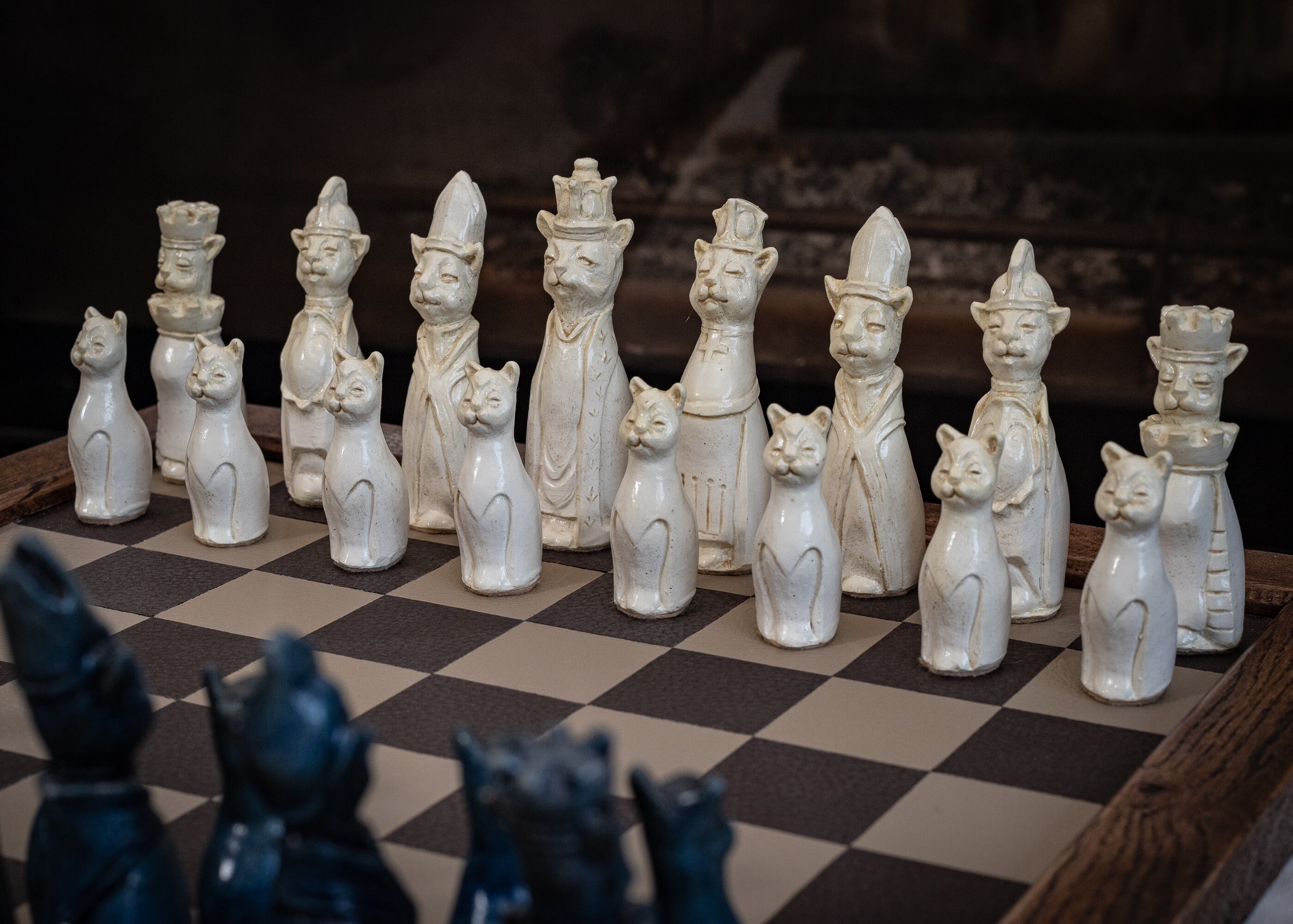 Handmade Hotel Transylvania (White) Everyday Chess Buy on