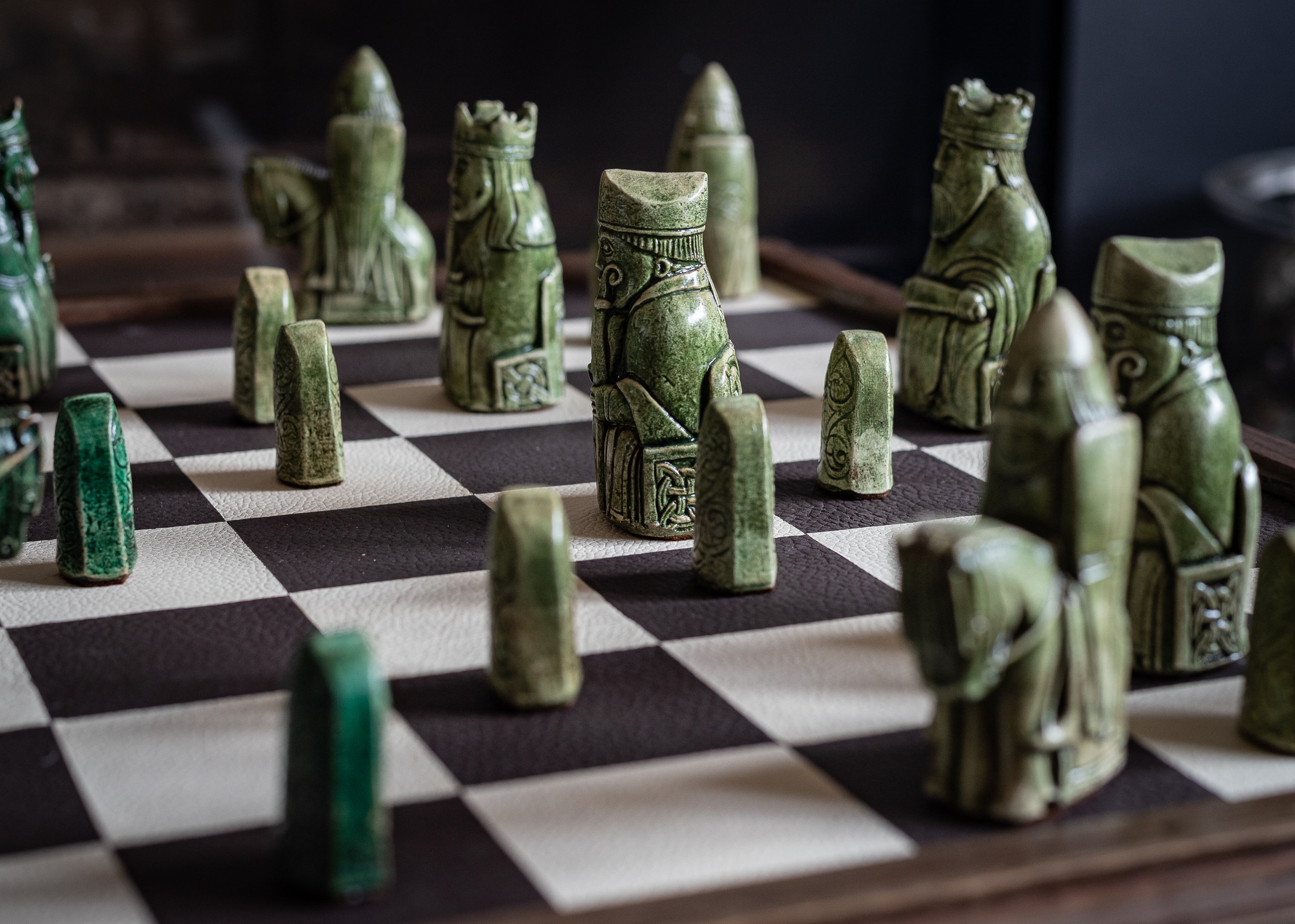 Personalized Chess Set with Historical Isle of Lewis Reproduction Game –  Mantra Immortal: Immortalize Your Gifts!