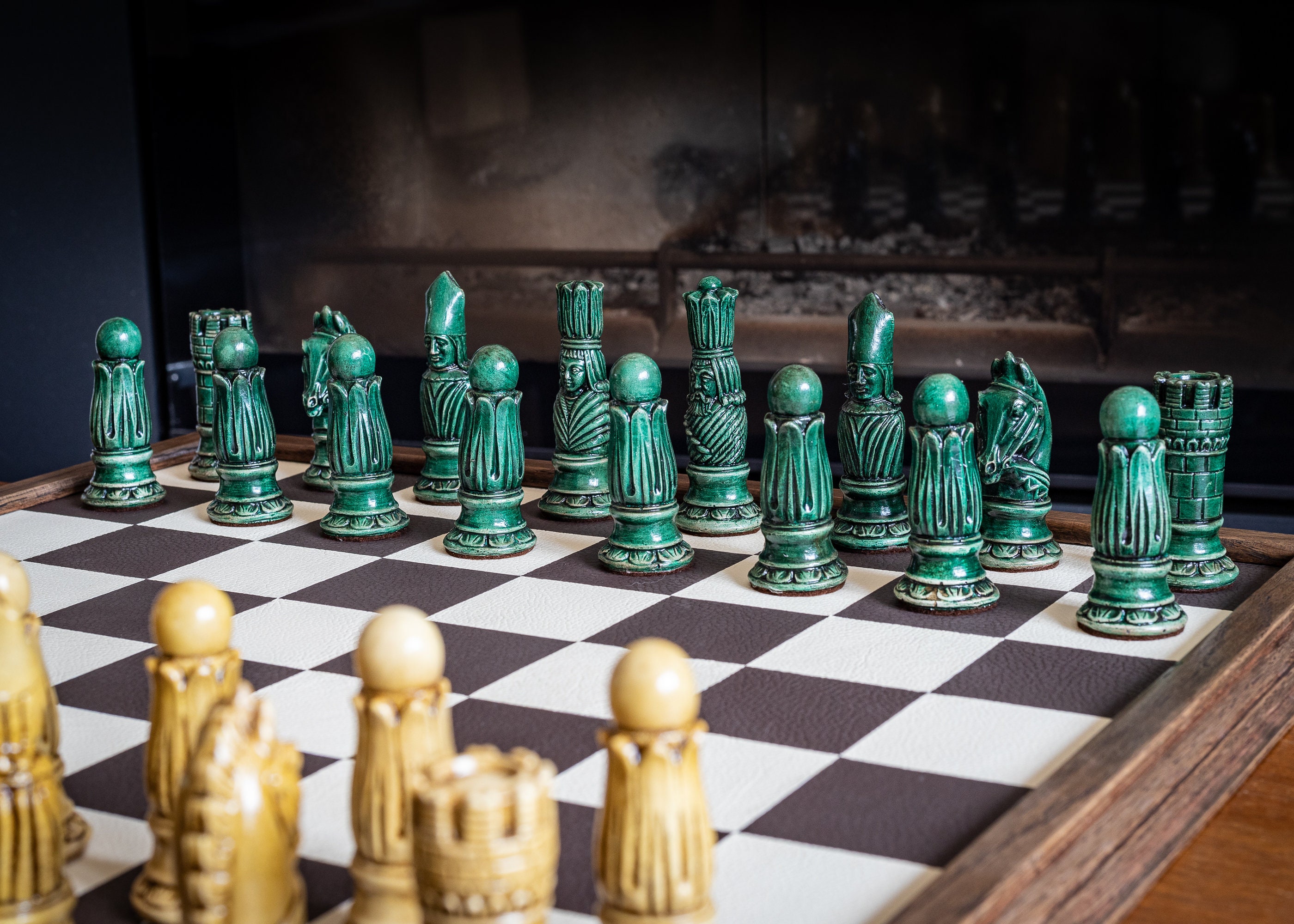 Chess set - The Conqueror Chess pieces - Iconic 1960's chess set design - Chess  pieces only - Made to order