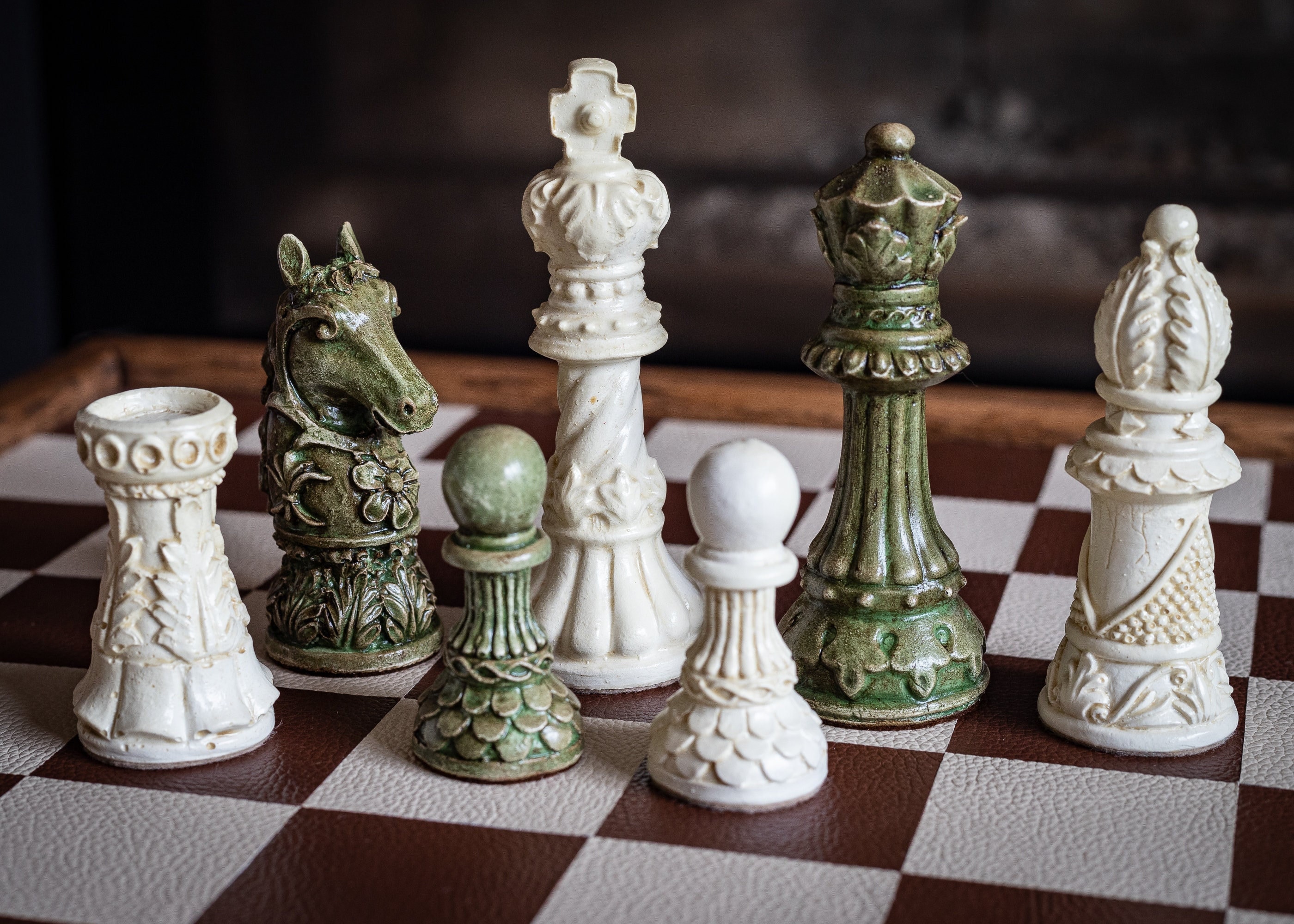 SINGLE REPLACEMENT PIECES: 3 3/4 French Staunton Chess Pieces in Ebon –  Chess House