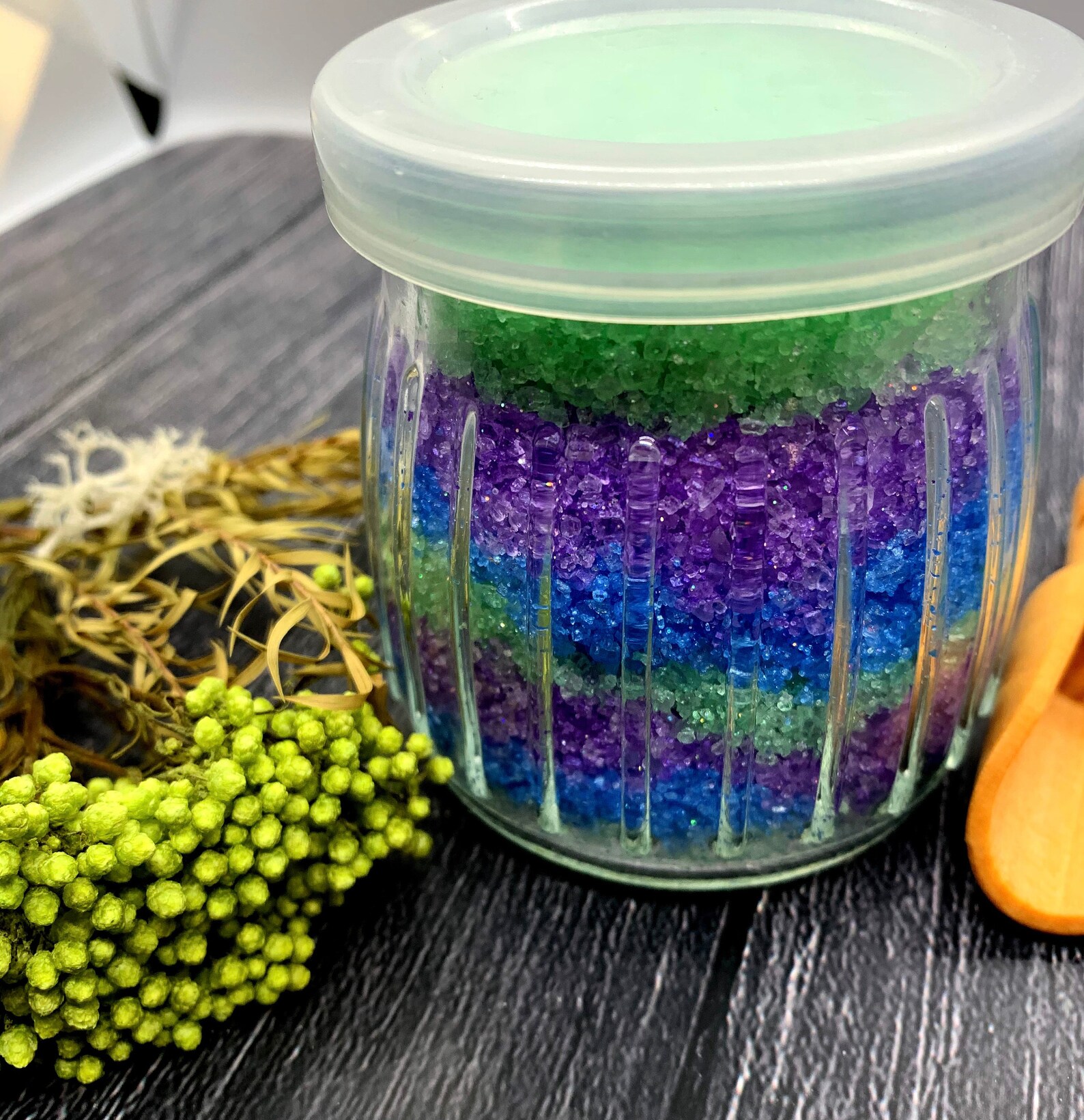 Mermaid Bath Salt Scrub colorful layered bath salts Etsy