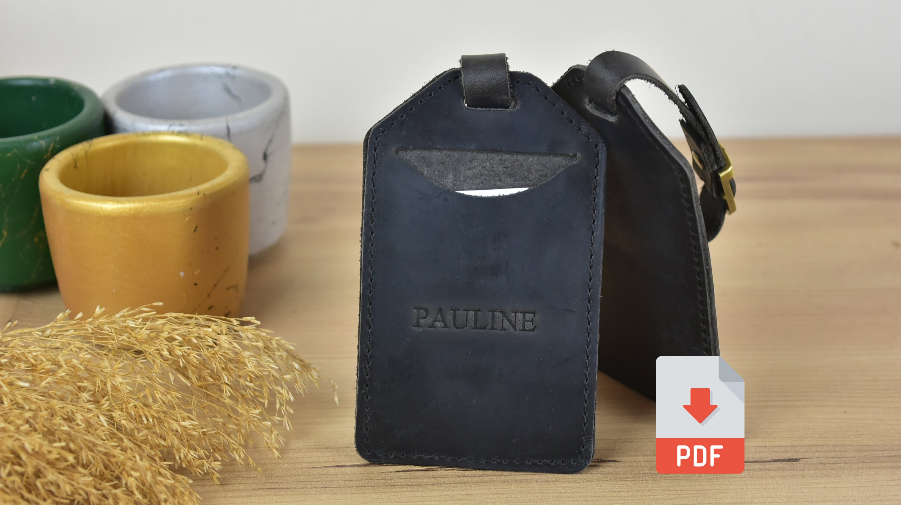 Luggage Tag Pattern Pdf DIGITAL FILE PDF Luggage Tag How to Etsy