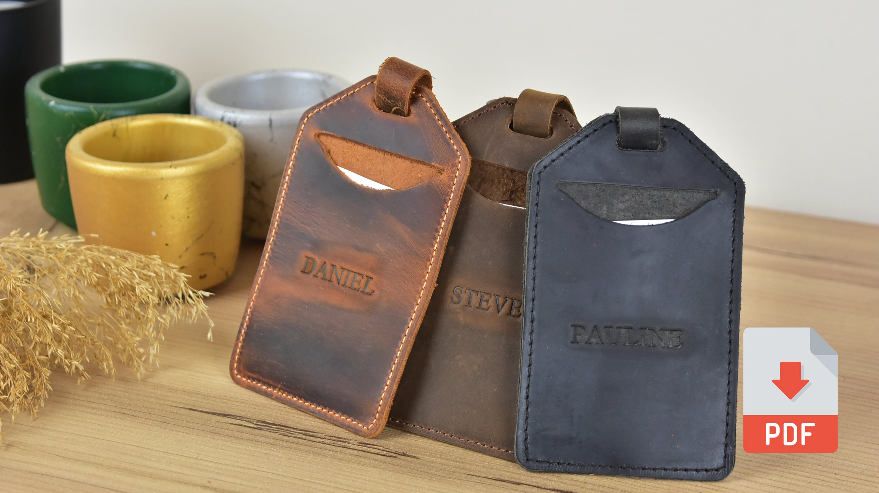 Luggage Tag Pattern Pdf DIGITAL FILE PDF Luggage Tag How to Etsy