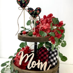 Valentine's Day Keepsake Mini Heart Stands, Unique Handmade Modern ...