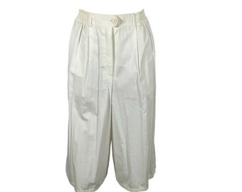 Jupe-culotte 100 % coton blanc cassé Bogner - Taille moyenne