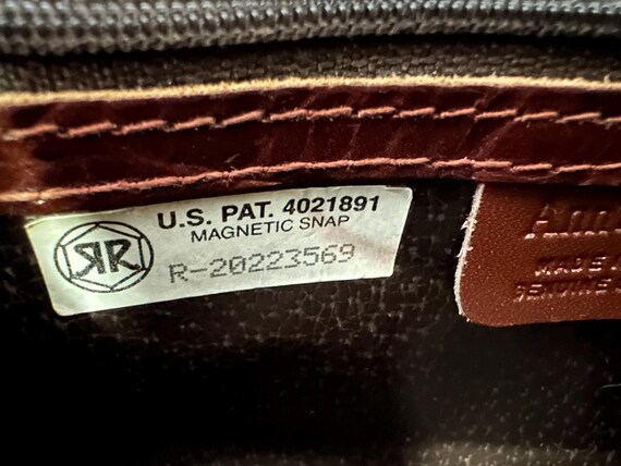 Ann Taylor Vintage Brown Croc Embossed Leather Cr… - image 10