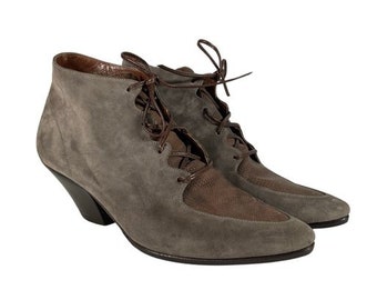 Vintage Vittorio Ricci Suede Ankle Boots Size 7.5