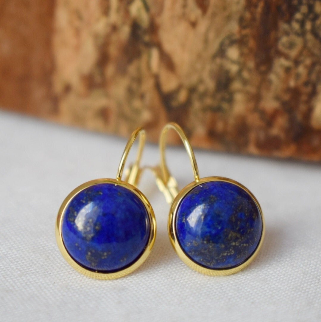 Lapis hotsell earrings gold