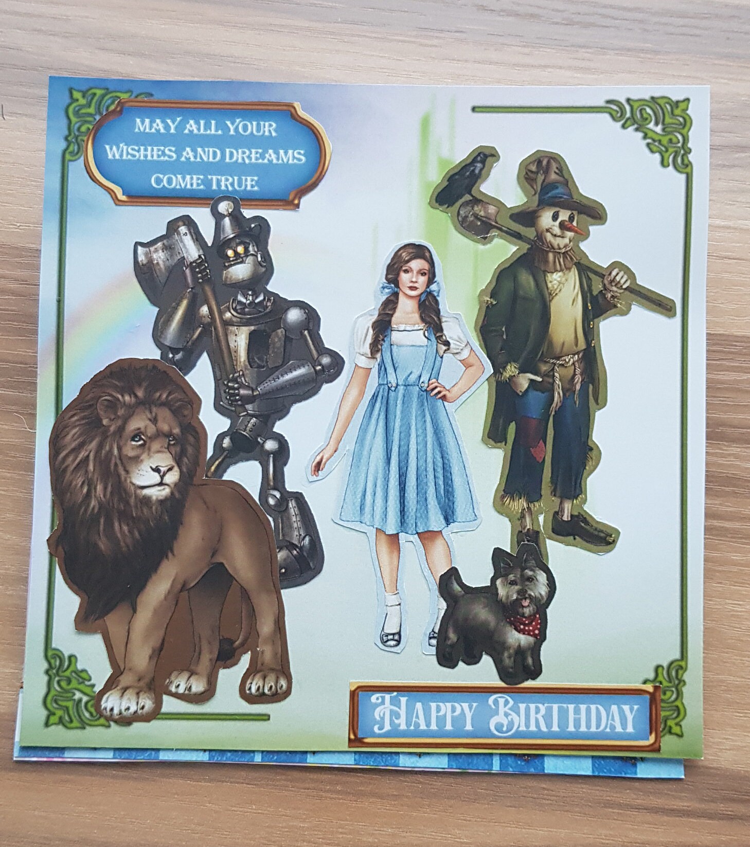 Wizard of Oz Birthday Card tent Card - Etsy UK