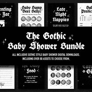 Inclusive Gothic Baby Shower Bundle