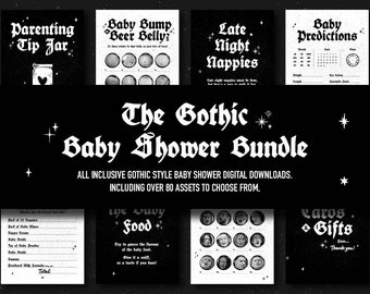 Inclusive Gothic Baby Shower Bundle