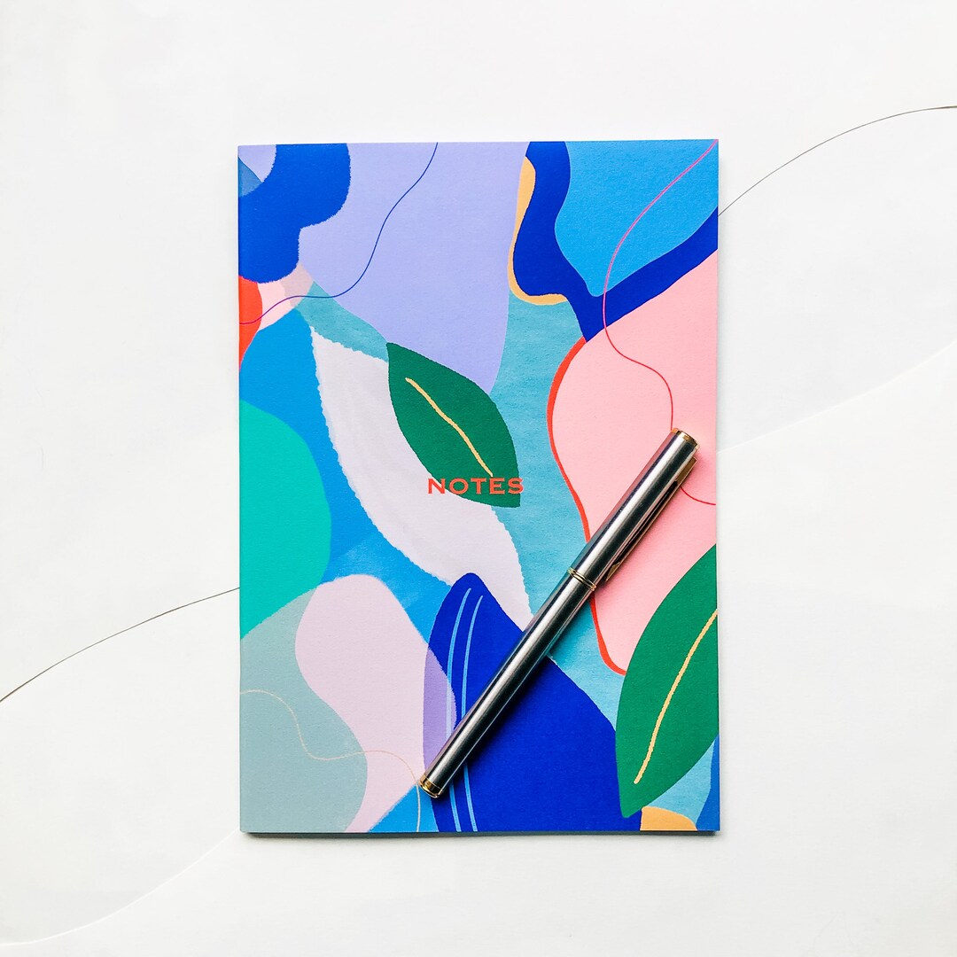 Abstract Notebook A5 Lined Journal 44 Lined Pages Modern Abstract ...