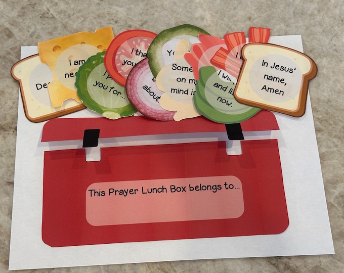 PRAYER FRIES Bible Paper Craft Activity Kit for Kids. Sunday School ...
