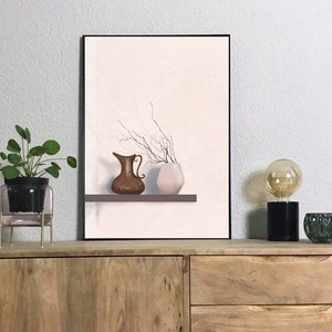 Japandi Still Life Print: Minimalist Scandinavian Art (Digital Download)