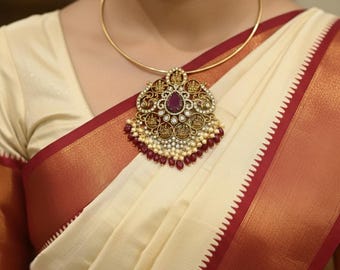 Detachable Pendant Husli Necklace