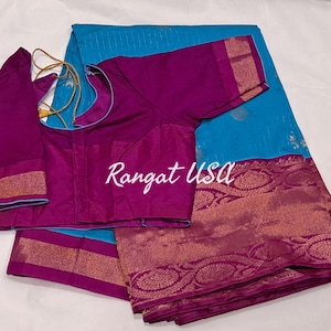 Kuppadam silk  saree with blouse