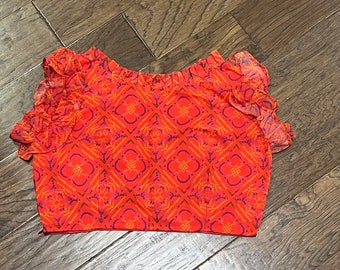 Floral Georgette Blouse fits up to 32-40 inches