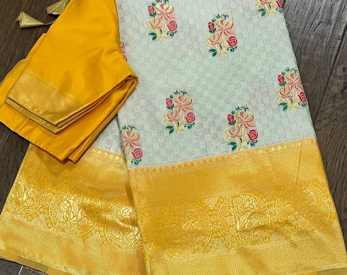 Benarus Soft Silk Saree with Blouse
