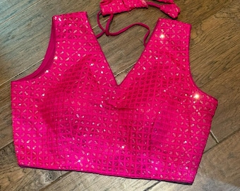 Sequence Readymade sleeveless cocktail party Blouse fits 34-40 size