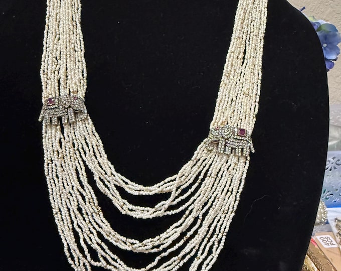 Gorgeous Pearl Beads Layered Grand Long mala for all occasions