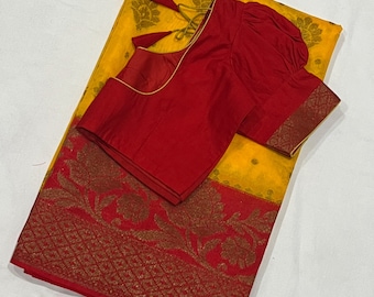 Benarus Georgette Silk Saree with Blouse