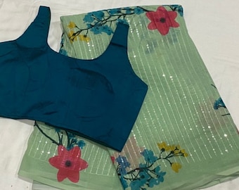 Sequence Georgette Saree with blouse