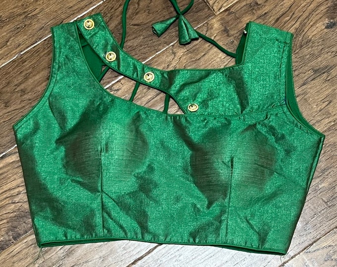 Silk Readymade Saree Blouse size fit up to 34-40