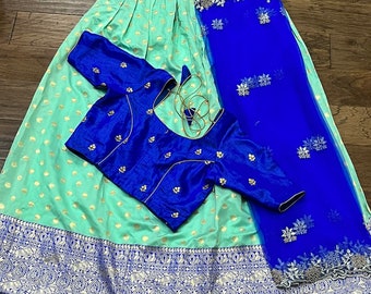 Lehegna Set - Benarus silk Lehegna