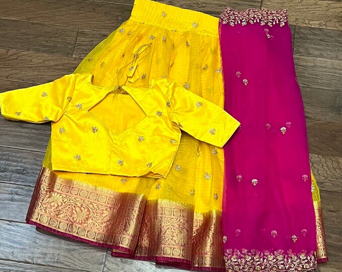 Lehegna Set - Kora Benarus silk Lehegna