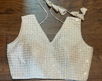 Sequence Readymade sleeveless cocktail party Blouse fits 34-40 size