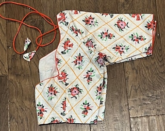 White Floral  Sequence Saree Blouse Size 32-36