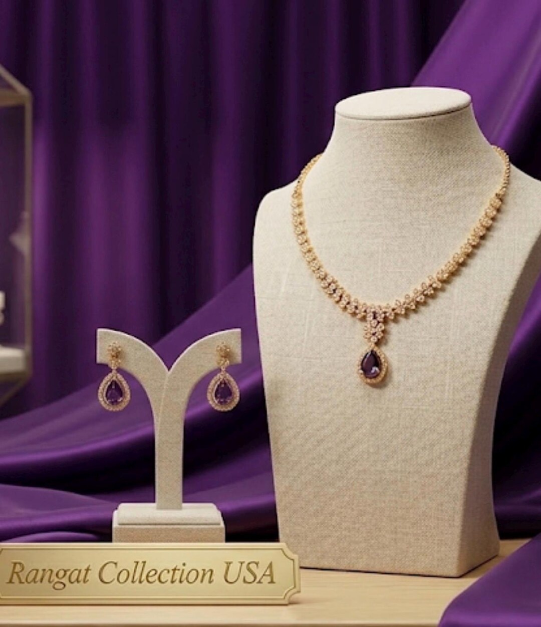 Adruby AD Ruby Necklace and Earrings Set - Etsy