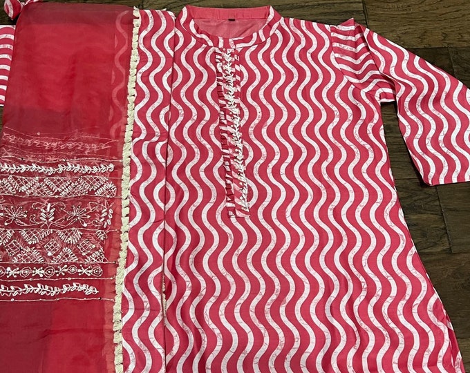 Pink Color Readymade Salwar Kameez with Duppatta