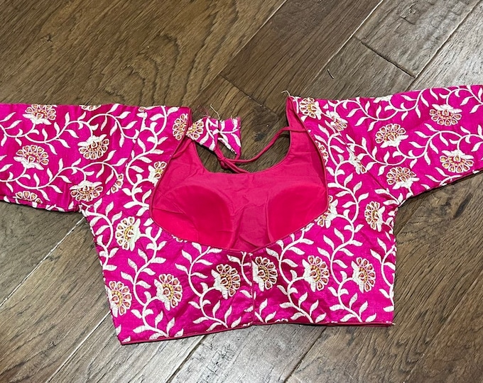 Beautiful pink Embroidery Blouse Size 34-42