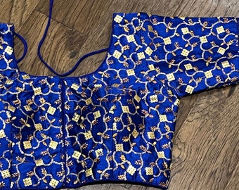 Sequence Embroidery Readymade Saree blouse 34-42 inches