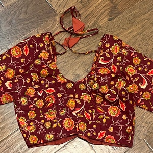 Cotton Stitched Saree blouses