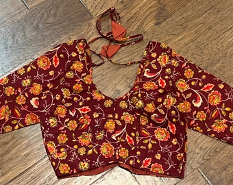 Cotton Stitched Saree blouses