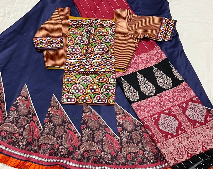 Fluid Silk Lehenga And Blouse