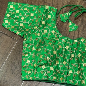 Sequence Embroidery Readymade Saree blouse 34-42 inches