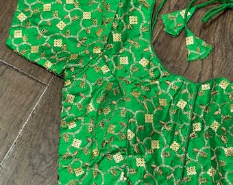 Sequence Embroidery Readymade Saree blouse 34-42 inches