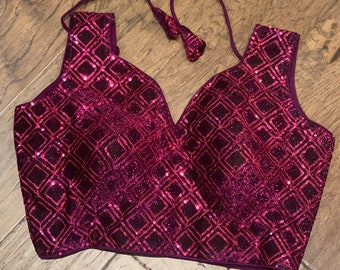 Sequence Readymade sleeveless cocktail party Blouse fits 34-40 size