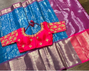 Benarus Soft Silk saree with blouse