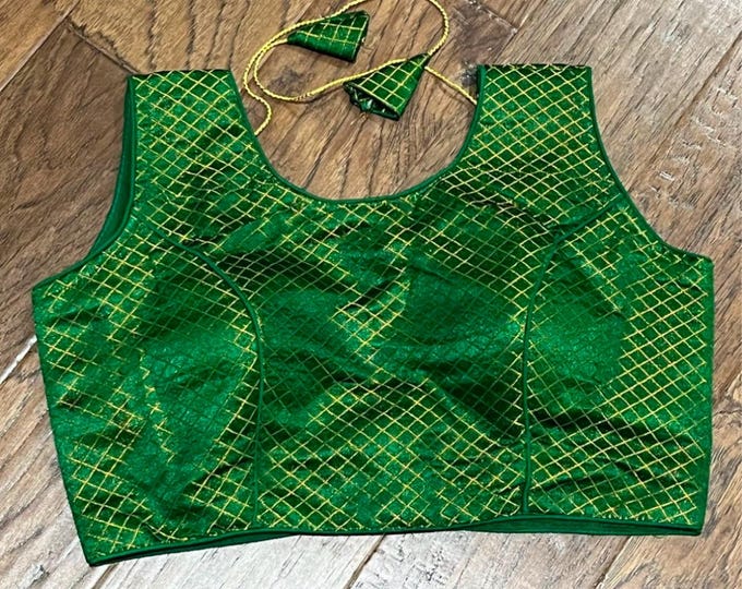 Silk Readymade Saree Blouse size fit up to 34-40