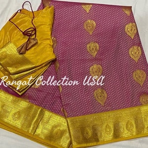 Beautiful Handloom Silk saree with blouse