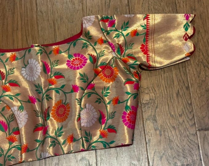 Beautiful  Paithani Silk Blouse (Size 32-44)