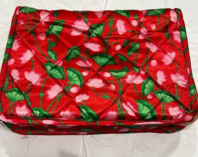 Indian Jewelry Pouch, Zardozi Wedding Jewelry Box, Bridal Jewelry Storage Nikkah Jewelry Case, Travel Jewelry Case