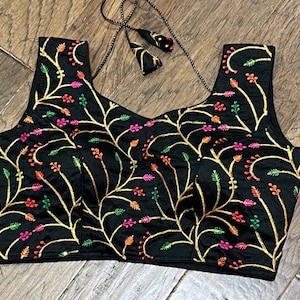 Embroidery Readymade Saree blouse 34-42 inches