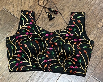 Embroidery Readymade Saree blouse 34-42 inches